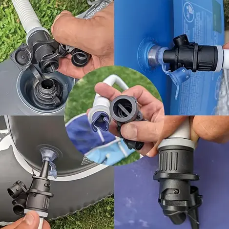 Neuer Kompressoradapter für schnelleres Aufpumpen des Lufthebekissens