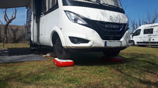 Detailaufnahme des Ventils und Materials